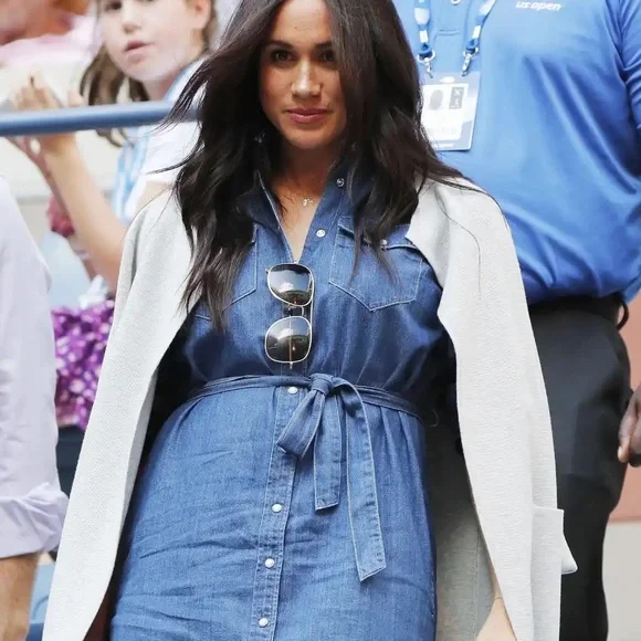 J. Crew denim chambray pearl snap button down dress size 2 ASO Meghan Markle - Picture 1 of 10